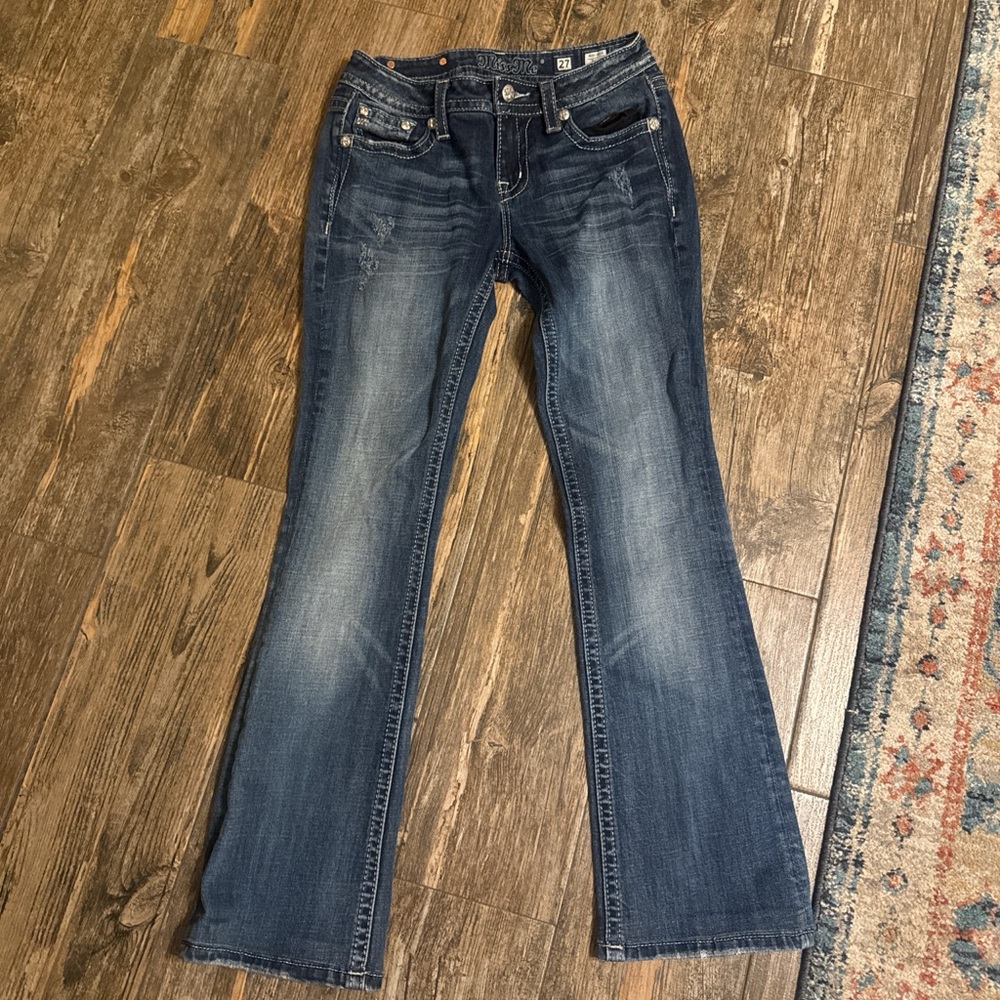 Miss Me Women's Mid Rise Bootcut Jeans - they’re hemmed about an inch NEVER WORN